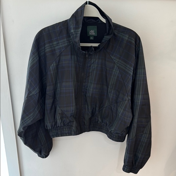 Wild Fable Women’s Plaid Cropped Wind Breaker Size XL - Picture 1 of 9